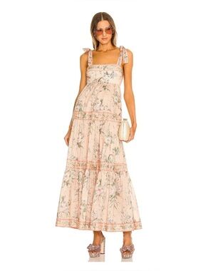 zimmermann lucky metallic tie dress Zimmermann Women's Lucky Metallic Tie Dress - Metallic Chocolate